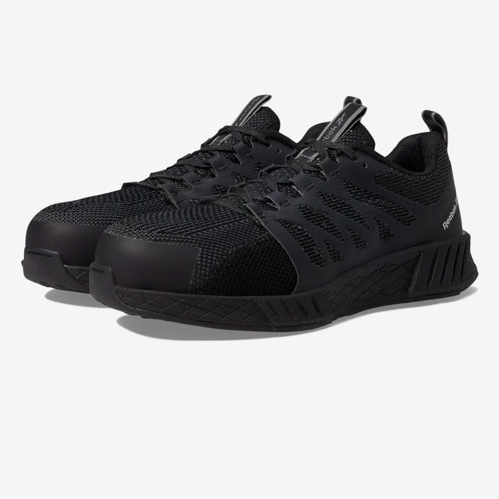 Reebok Black "steel toe" Fusion Flexweave work shoe